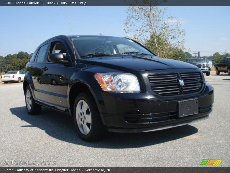Black / Dark Slate Gray 2007 Dodge Caliber SE
