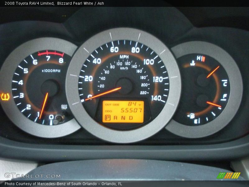 Blizzard Pearl White / Ash 2008 Toyota RAV4 Limited
