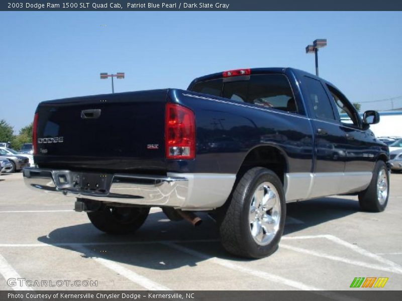 Patriot Blue Pearl / Dark Slate Gray 2003 Dodge Ram 1500 SLT Quad Cab