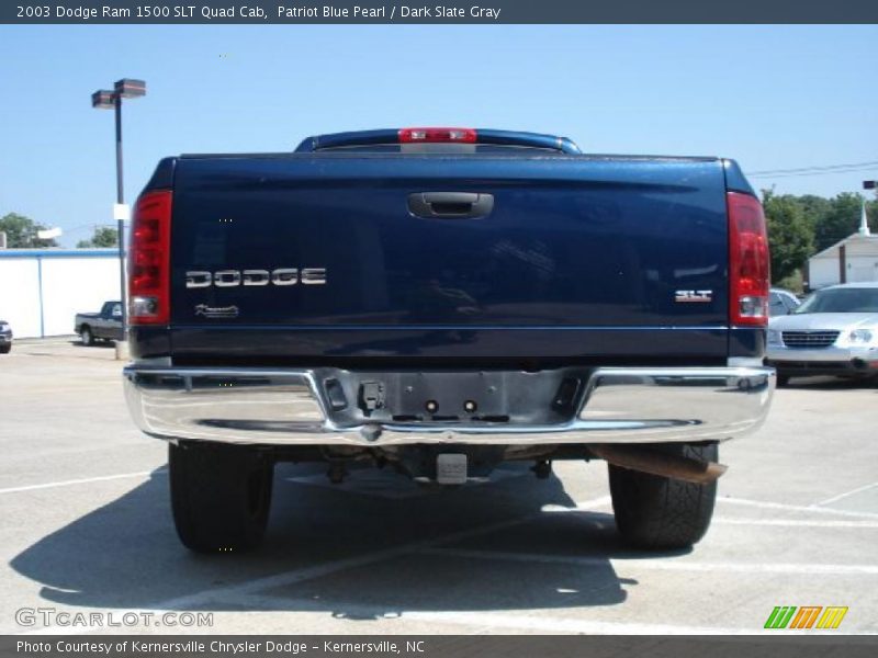 Patriot Blue Pearl / Dark Slate Gray 2003 Dodge Ram 1500 SLT Quad Cab