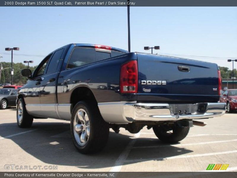 Patriot Blue Pearl / Dark Slate Gray 2003 Dodge Ram 1500 SLT Quad Cab