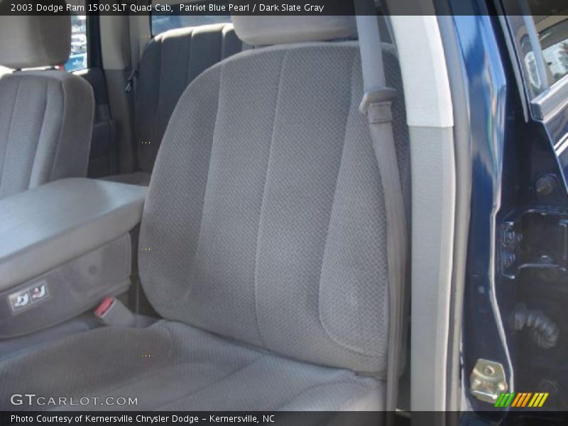 Patriot Blue Pearl / Dark Slate Gray 2003 Dodge Ram 1500 SLT Quad Cab