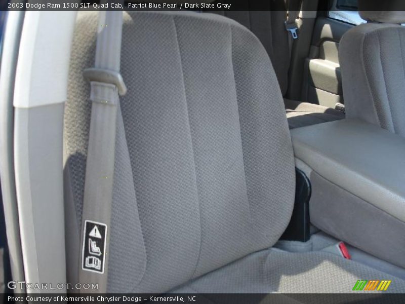Patriot Blue Pearl / Dark Slate Gray 2003 Dodge Ram 1500 SLT Quad Cab