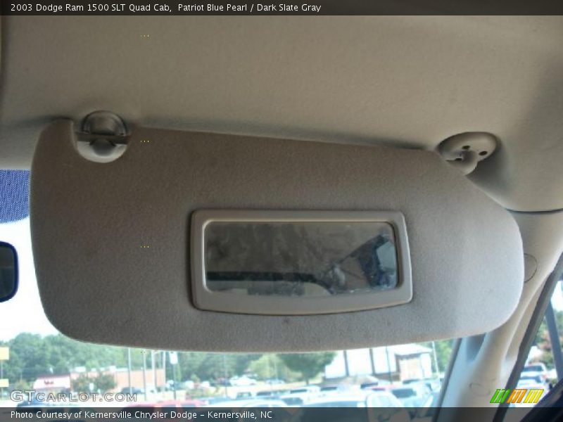 Patriot Blue Pearl / Dark Slate Gray 2003 Dodge Ram 1500 SLT Quad Cab