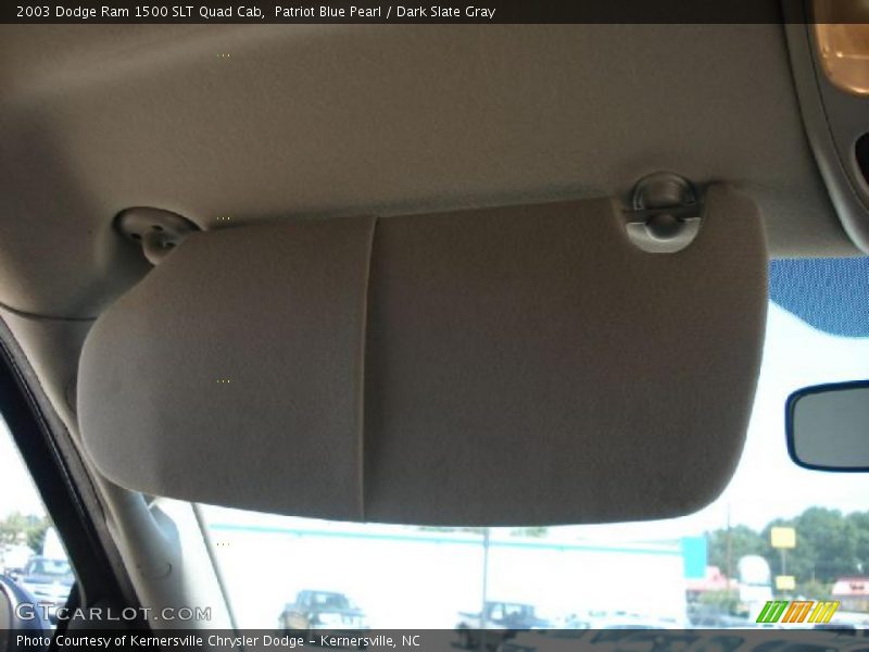 Patriot Blue Pearl / Dark Slate Gray 2003 Dodge Ram 1500 SLT Quad Cab