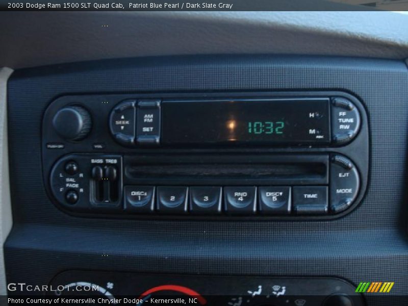 Patriot Blue Pearl / Dark Slate Gray 2003 Dodge Ram 1500 SLT Quad Cab