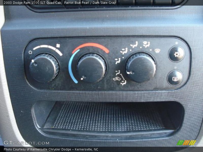 Patriot Blue Pearl / Dark Slate Gray 2003 Dodge Ram 1500 SLT Quad Cab