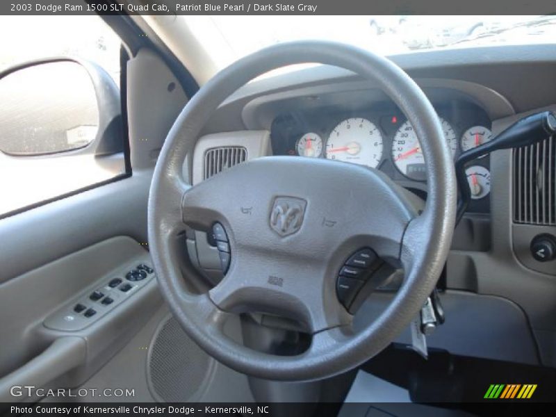 Patriot Blue Pearl / Dark Slate Gray 2003 Dodge Ram 1500 SLT Quad Cab