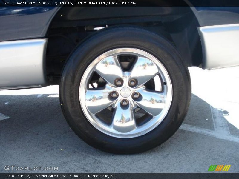 Patriot Blue Pearl / Dark Slate Gray 2003 Dodge Ram 1500 SLT Quad Cab