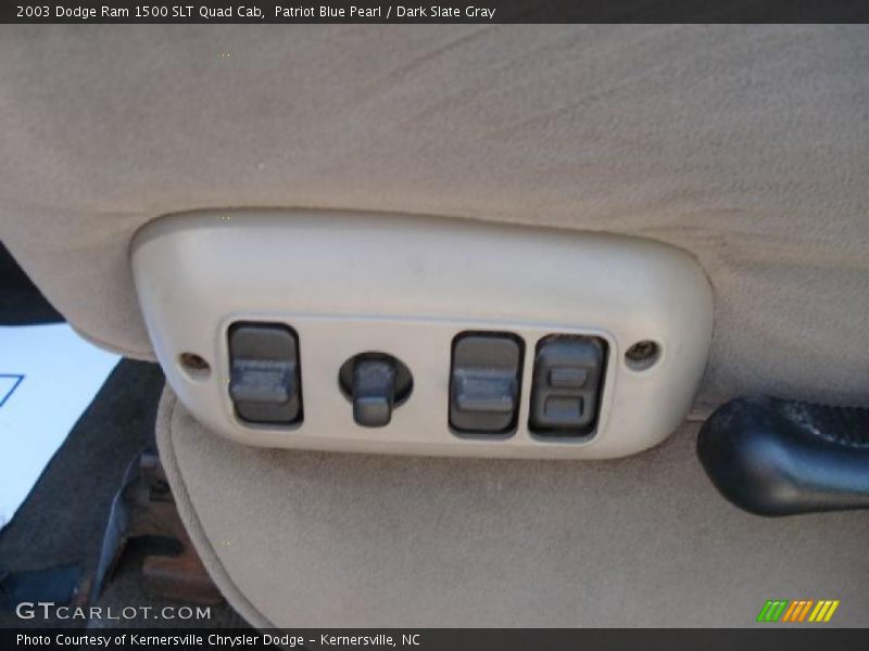 Patriot Blue Pearl / Dark Slate Gray 2003 Dodge Ram 1500 SLT Quad Cab
