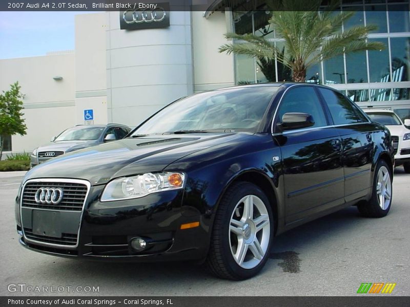 Brilliant Black / Ebony 2007 Audi A4 2.0T Sedan