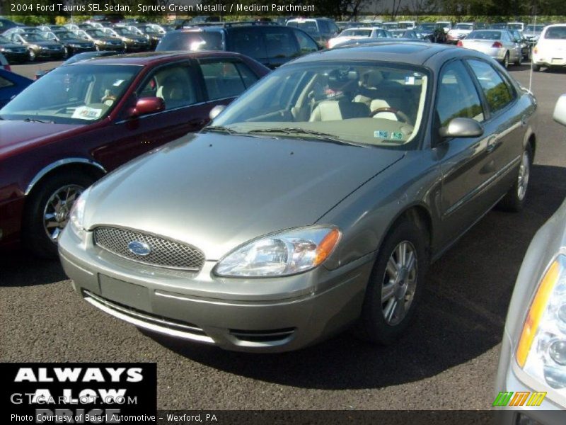 Spruce Green Metallic / Medium Parchment 2004 Ford Taurus SEL Sedan