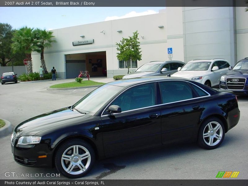 Brilliant Black / Ebony 2007 Audi A4 2.0T Sedan