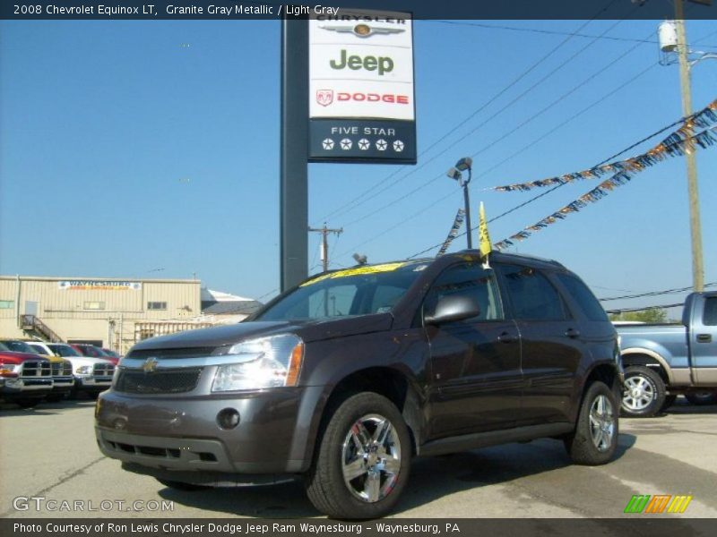 Granite Gray Metallic / Light Gray 2008 Chevrolet Equinox LT