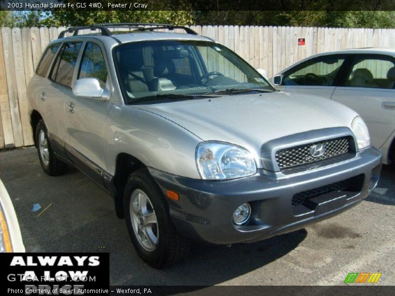 Pewter / Gray 2003 Hyundai Santa Fe GLS 4WD