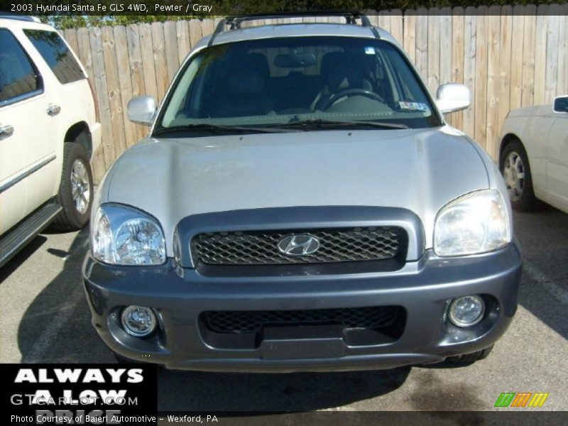 Pewter / Gray 2003 Hyundai Santa Fe GLS 4WD
