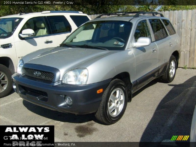 Pewter / Gray 2003 Hyundai Santa Fe GLS 4WD