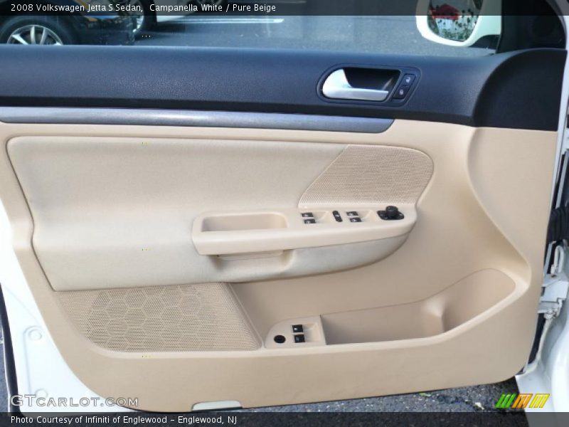 Campanella White / Pure Beige 2008 Volkswagen Jetta S Sedan
