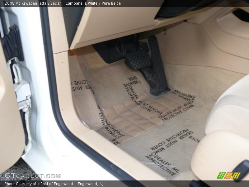 Campanella White / Pure Beige 2008 Volkswagen Jetta S Sedan