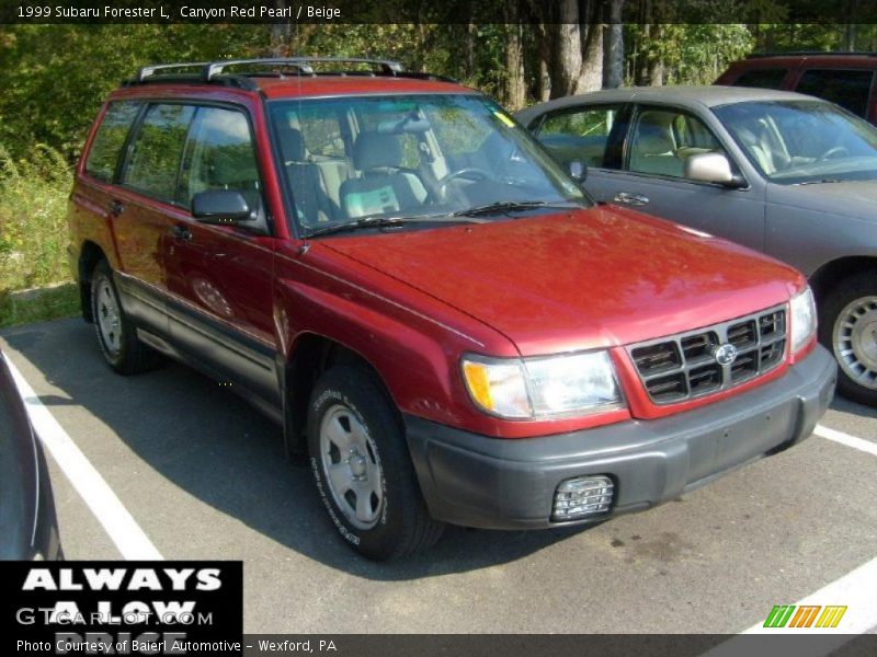 Canyon Red Pearl / Beige 1999 Subaru Forester L