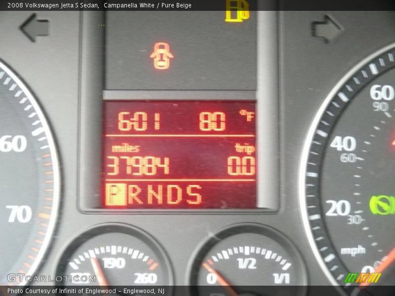 Campanella White / Pure Beige 2008 Volkswagen Jetta S Sedan