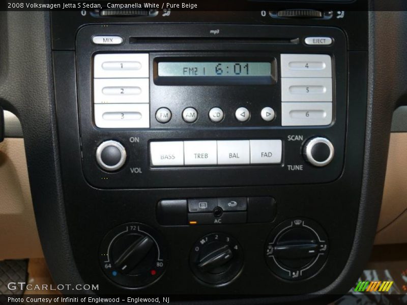Campanella White / Pure Beige 2008 Volkswagen Jetta S Sedan