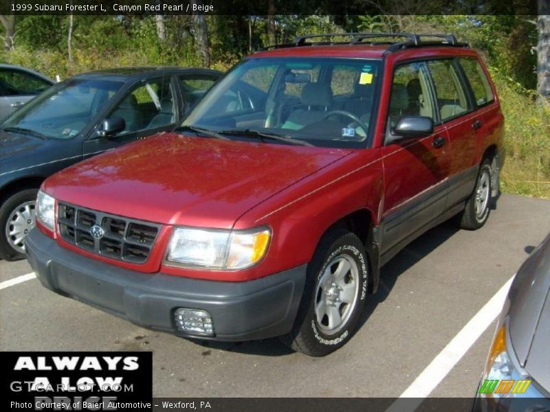 Canyon Red Pearl / Beige 1999 Subaru Forester L