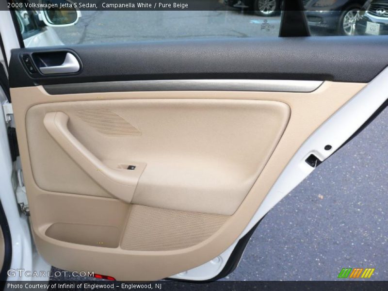 Campanella White / Pure Beige 2008 Volkswagen Jetta S Sedan