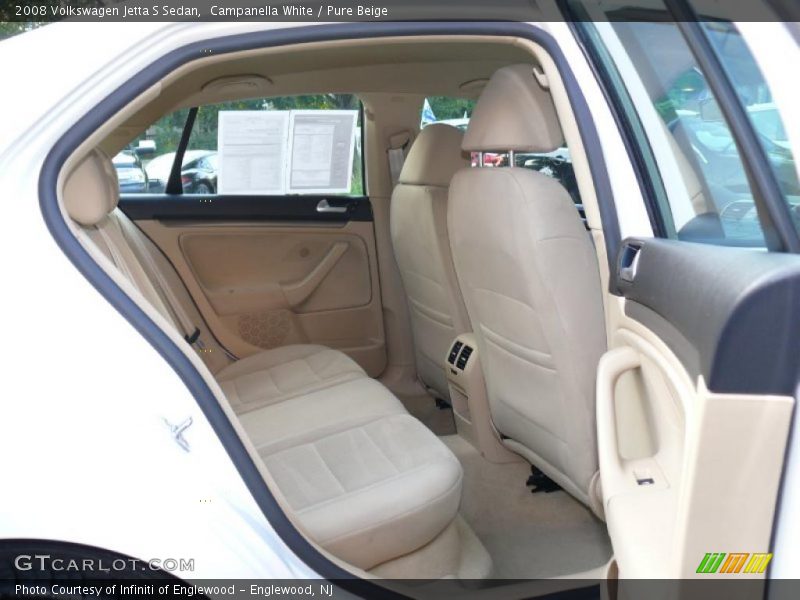 Campanella White / Pure Beige 2008 Volkswagen Jetta S Sedan