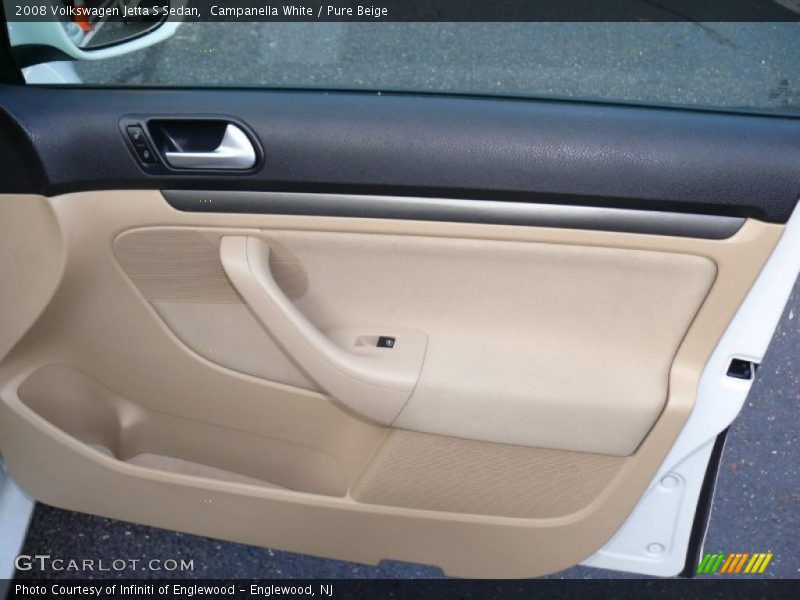 Campanella White / Pure Beige 2008 Volkswagen Jetta S Sedan