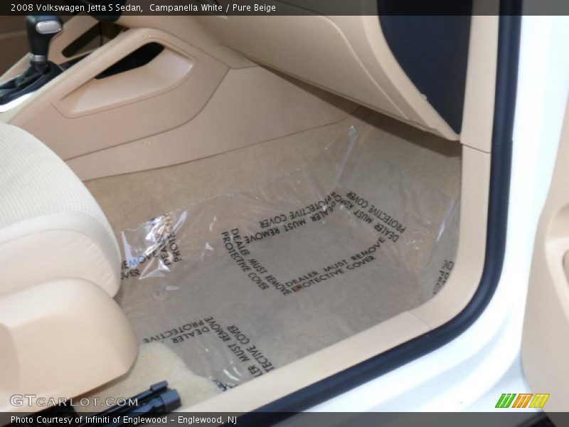 Campanella White / Pure Beige 2008 Volkswagen Jetta S Sedan