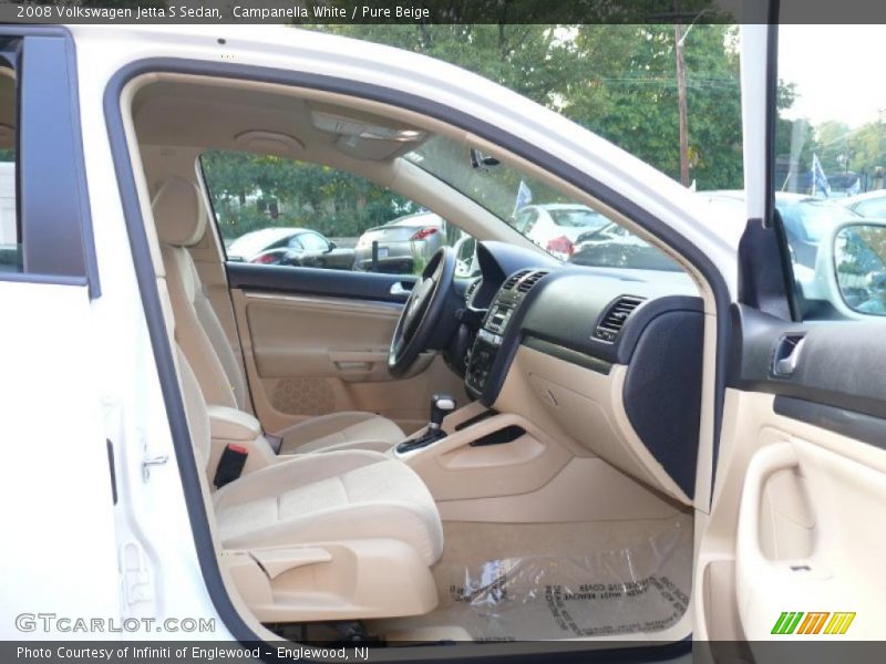 Campanella White / Pure Beige 2008 Volkswagen Jetta S Sedan