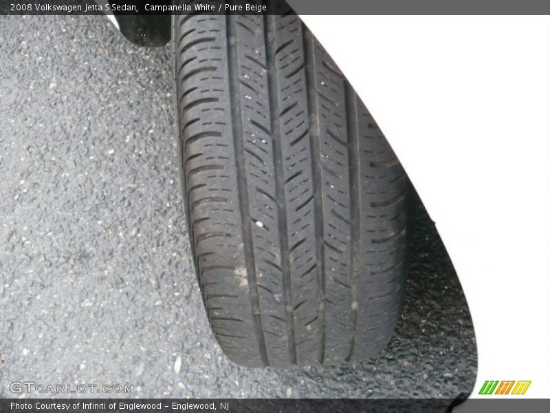 Campanella White / Pure Beige 2008 Volkswagen Jetta S Sedan