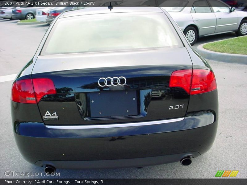 Brilliant Black / Ebony 2007 Audi A4 2.0T Sedan