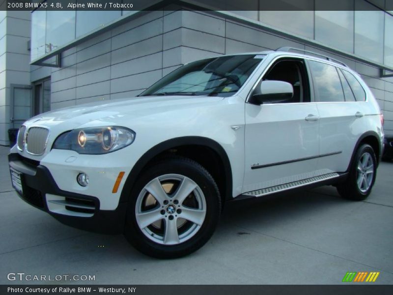 Alpine White / Tobacco 2008 BMW X5 4.8i