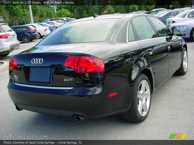 Brilliant Black / Ebony 2007 Audi A4 2.0T Sedan
