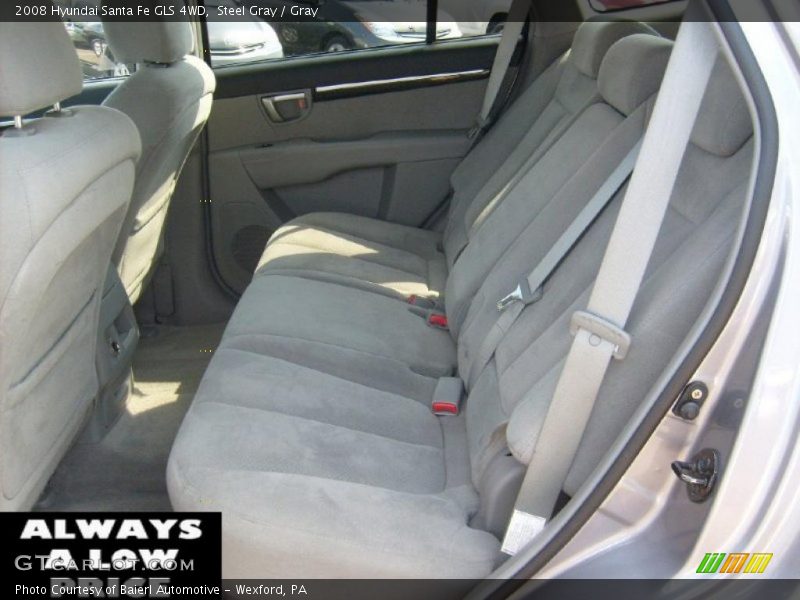 Steel Gray / Gray 2008 Hyundai Santa Fe GLS 4WD