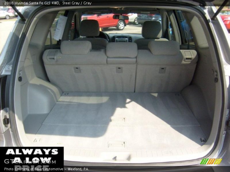 Steel Gray / Gray 2008 Hyundai Santa Fe GLS 4WD