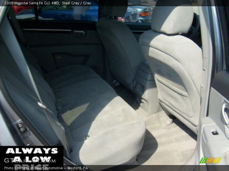 Steel Gray / Gray 2008 Hyundai Santa Fe GLS 4WD