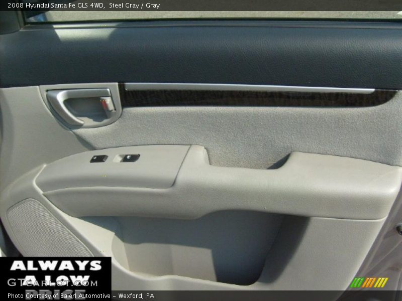Steel Gray / Gray 2008 Hyundai Santa Fe GLS 4WD