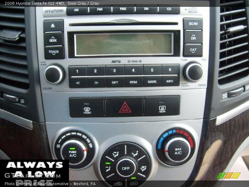 Steel Gray / Gray 2008 Hyundai Santa Fe GLS 4WD
