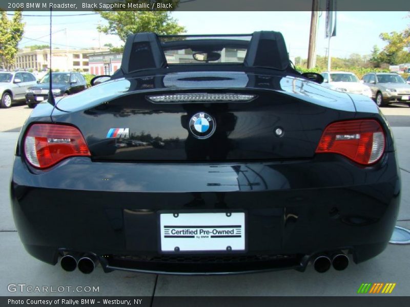 Black Sapphire Metallic / Black 2008 BMW M Roadster