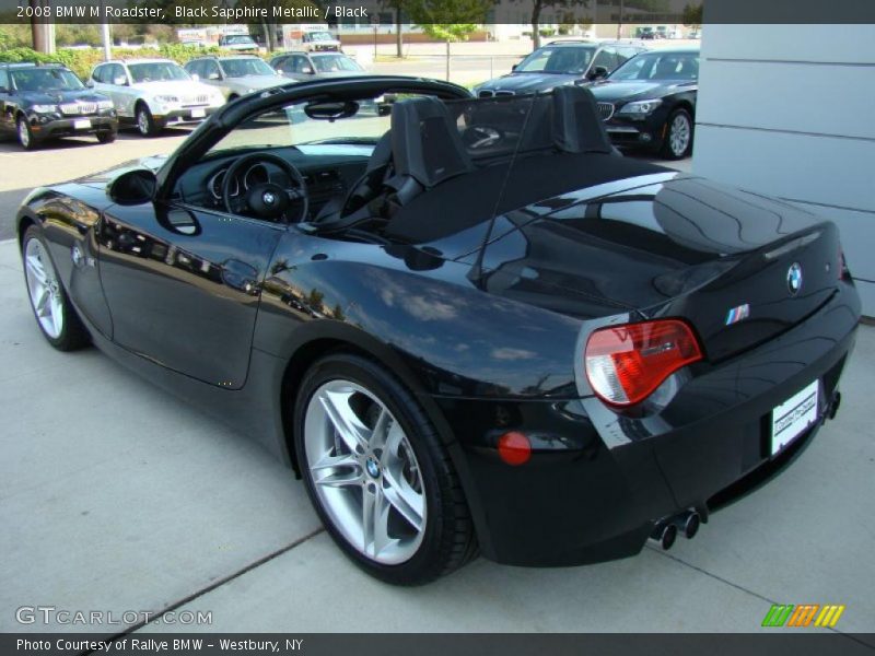 Black Sapphire Metallic / Black 2008 BMW M Roadster
