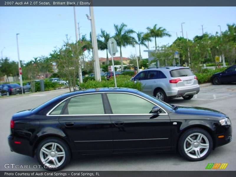 Brilliant Black / Ebony 2007 Audi A4 2.0T Sedan