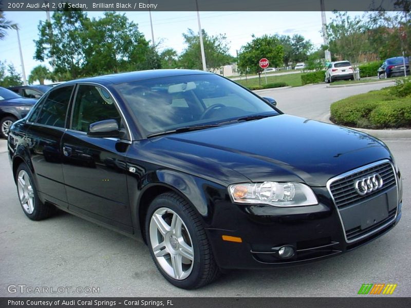 Brilliant Black / Ebony 2007 Audi A4 2.0T Sedan