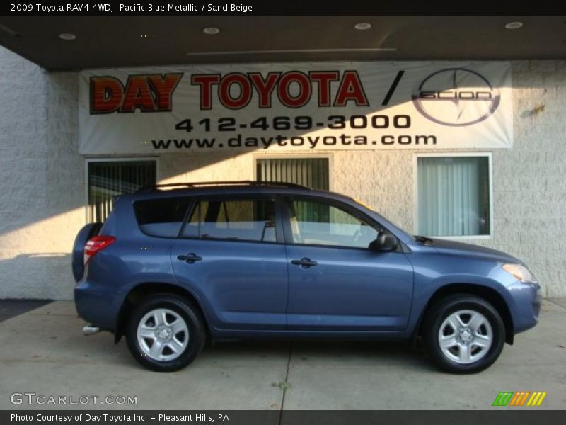 Pacific Blue Metallic / Sand Beige 2009 Toyota RAV4 4WD