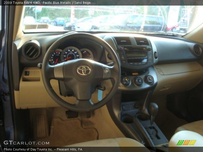 Pacific Blue Metallic / Sand Beige 2009 Toyota RAV4 4WD