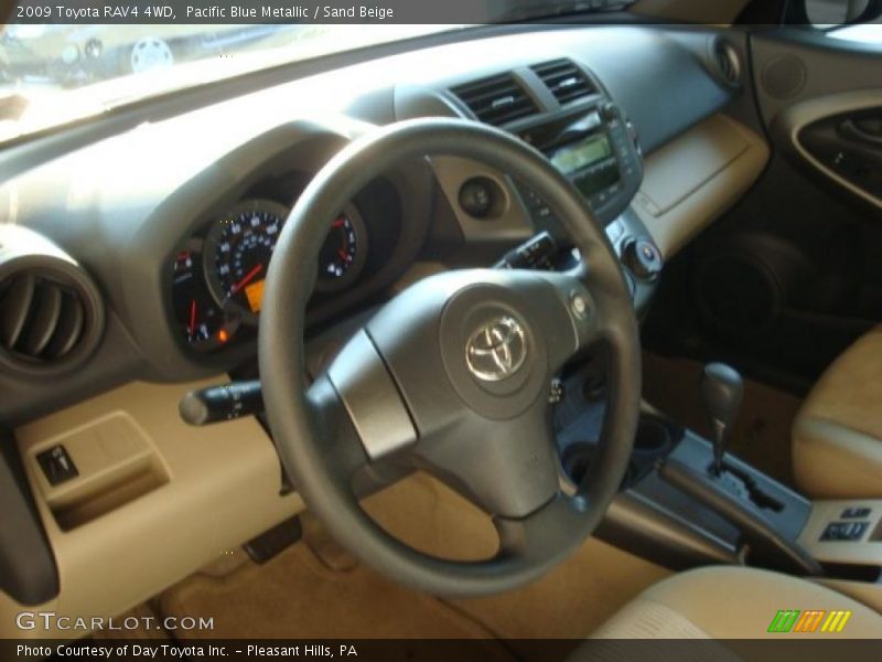 Pacific Blue Metallic / Sand Beige 2009 Toyota RAV4 4WD