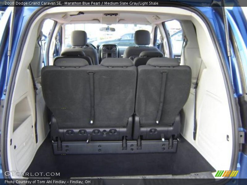 Marathon Blue Pearl / Medium Slate Gray/Light Shale 2008 Dodge Grand Caravan SE
