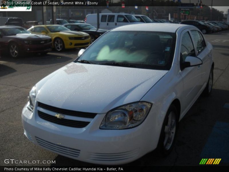 Summit White / Ebony 2010 Chevrolet Cobalt LT Sedan